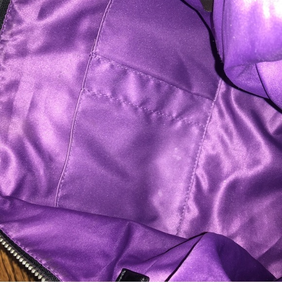 Coach Authentic Grey Tote Handbag Purple Interior Medium Size Handbag​​ - Picture 6 of 12